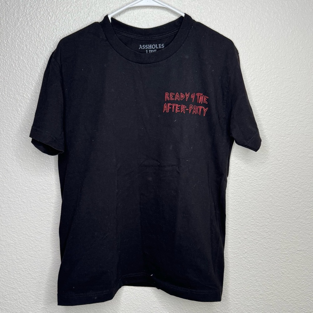 Assholes Live Forever Black Graphic Tee
